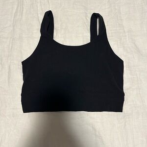 Nike yoga dri fit black crop tank/bra